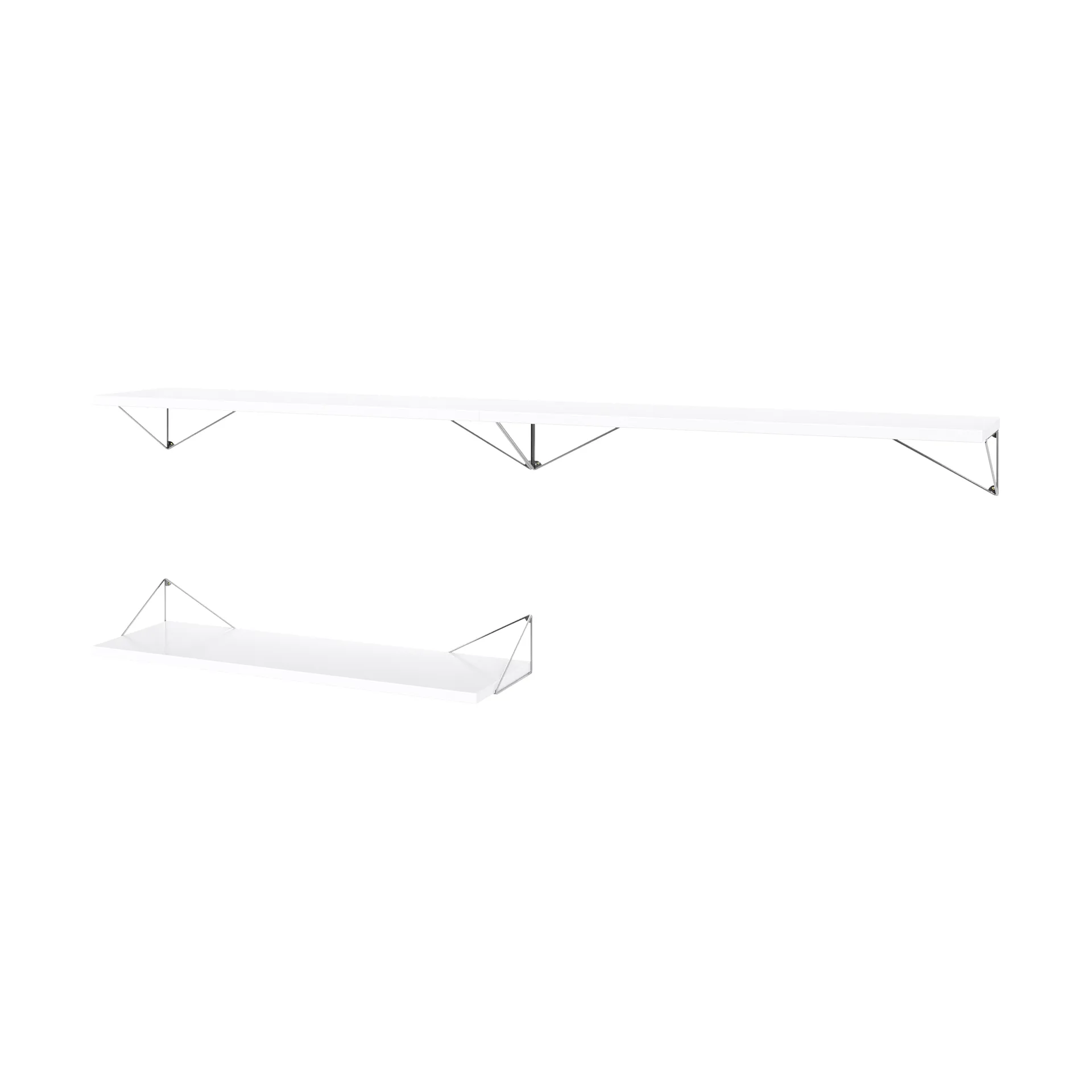 Pythagoras Bundle A hyllyjärjestelmä valkoinen-kromi Maze