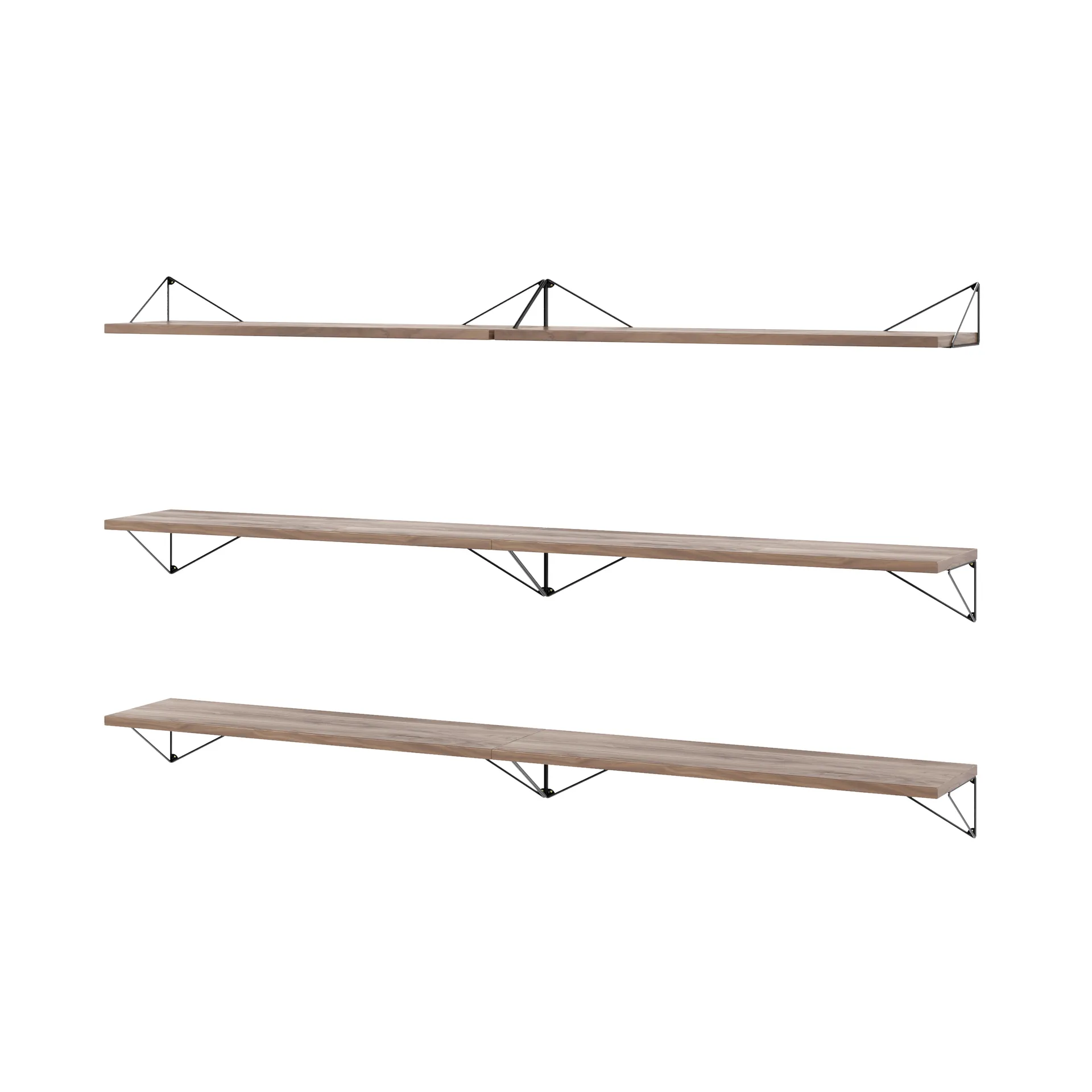 Pythagoras Bundle B hyllyjärjestelmä saksanpähkinä-musta Maze