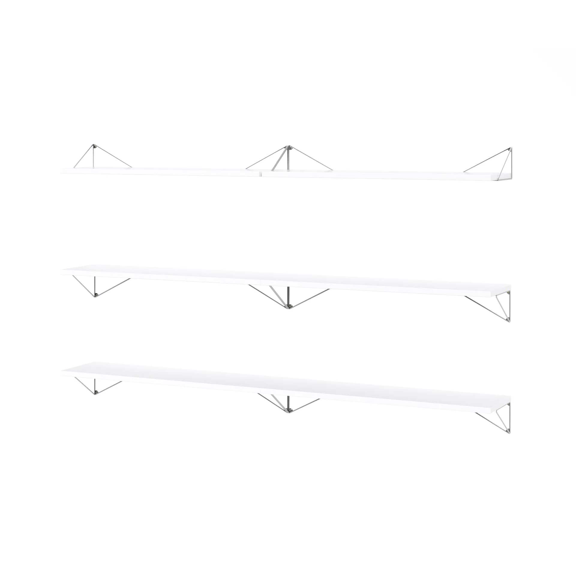 Pythagoras Bundle B hyllyjärjestelmä valkoinen-kromi Maze