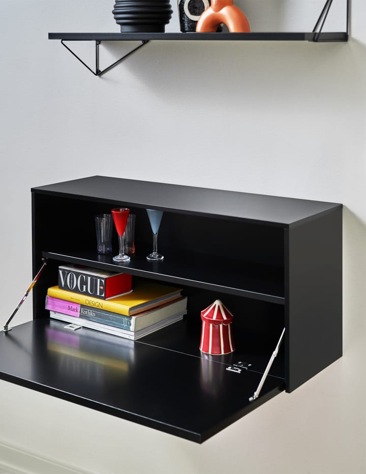 Pythagoras Cabinet -seinäkaappi 38 x 80 cm, Black Maze