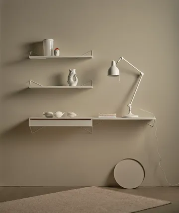 Pythagoras hylly, valkoinen, 20x80 cm - Maze