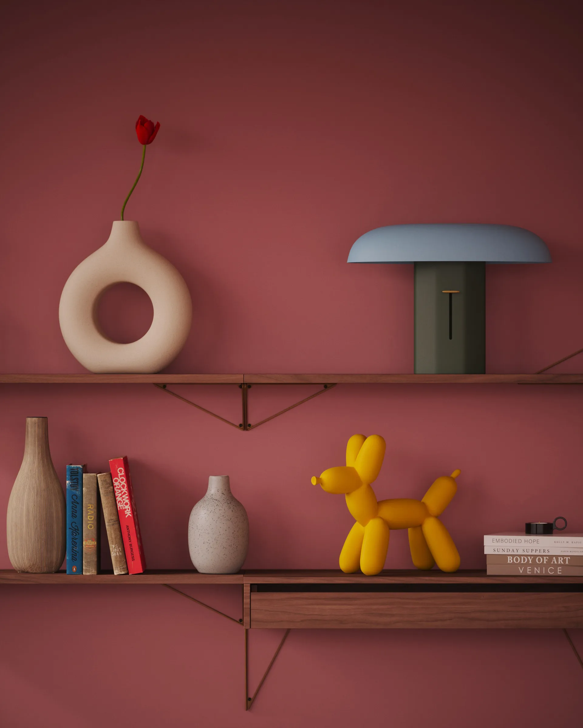 Pythagoras hyllylevy, Large, Saksanpähkinä Maze