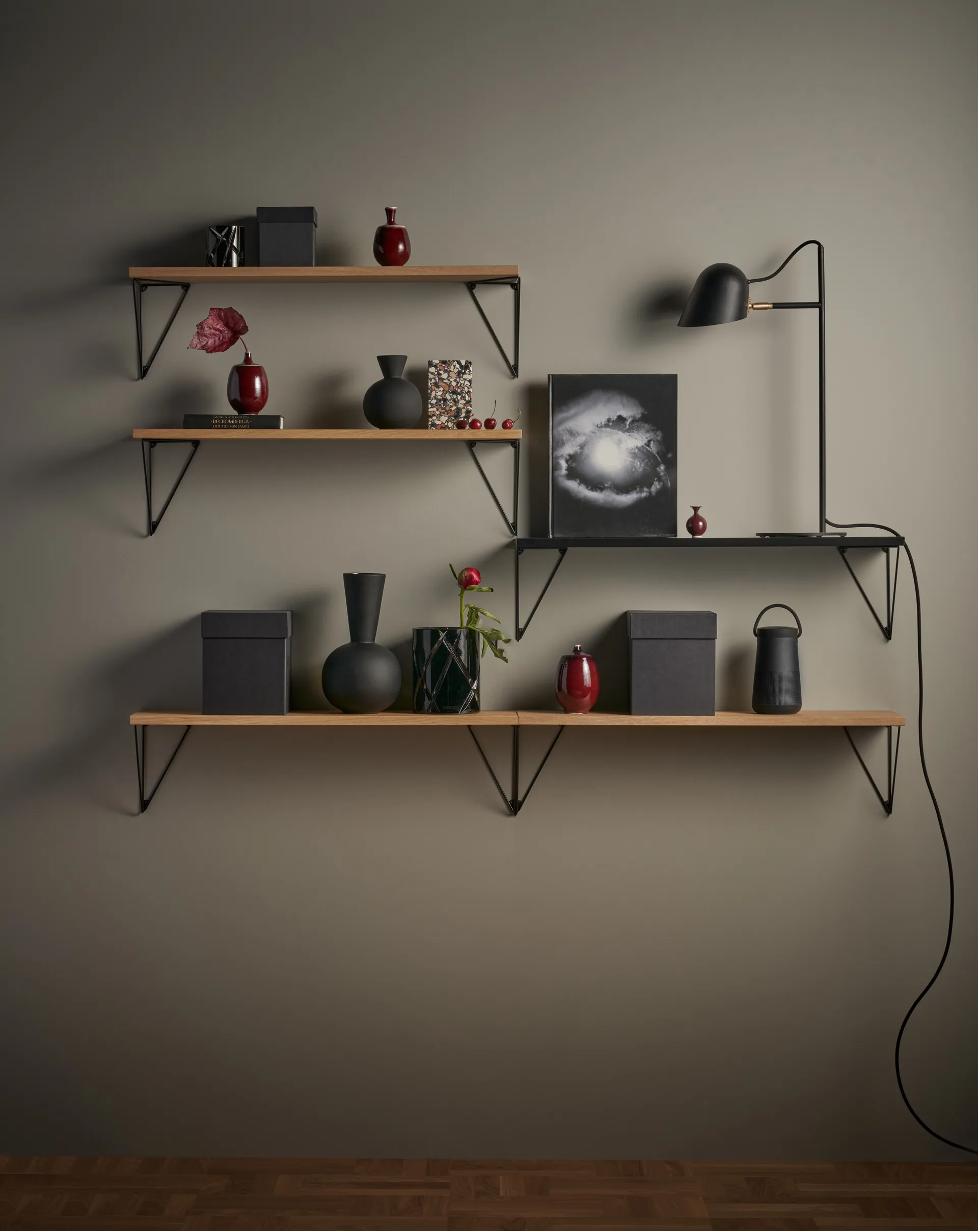 Pythagoras hyllylevy, Large, tammi Maze