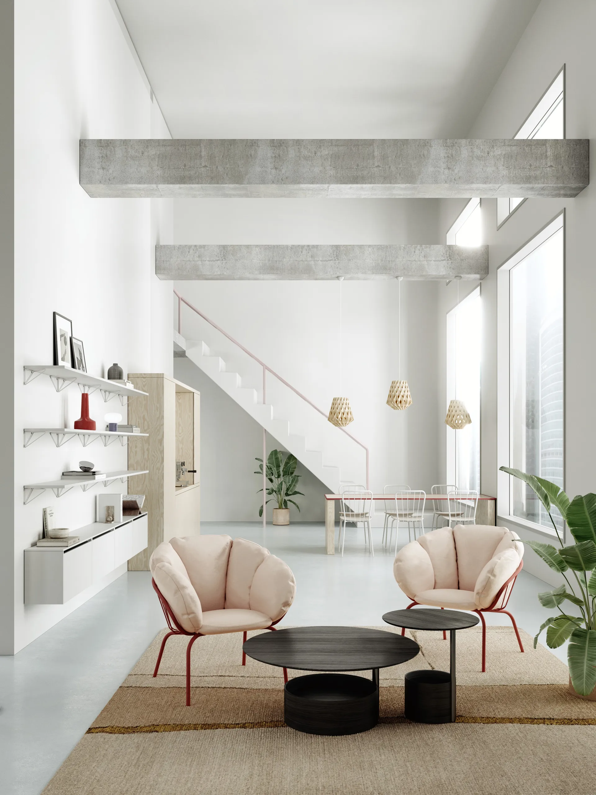 Pythagoras hyllylevy, Large, valkoinen Maze