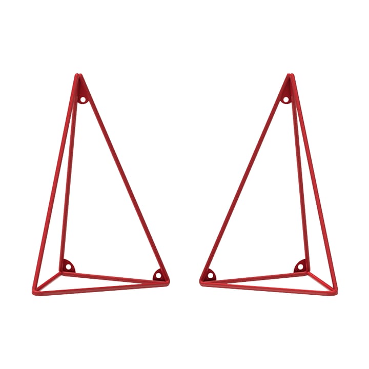 Pythagoras hyllynkannatin, 2 kpl - Red - Maze