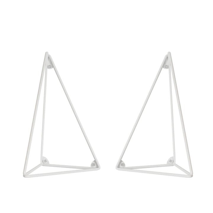 Pythagoras hyllynkannatin, 2 kpl - valkoinen - Maze