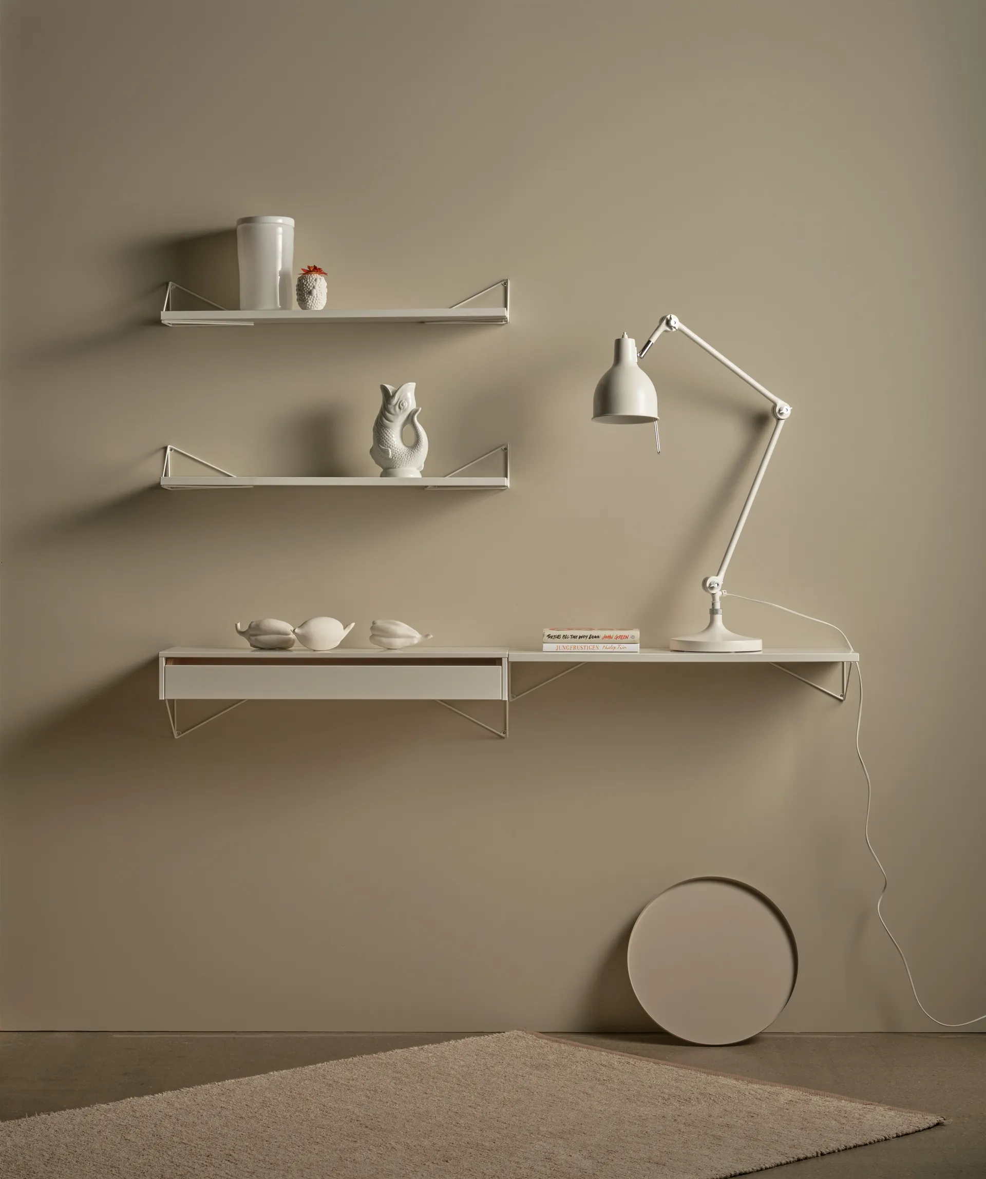 Pythagoras hyllytaso, valkoinen Maze