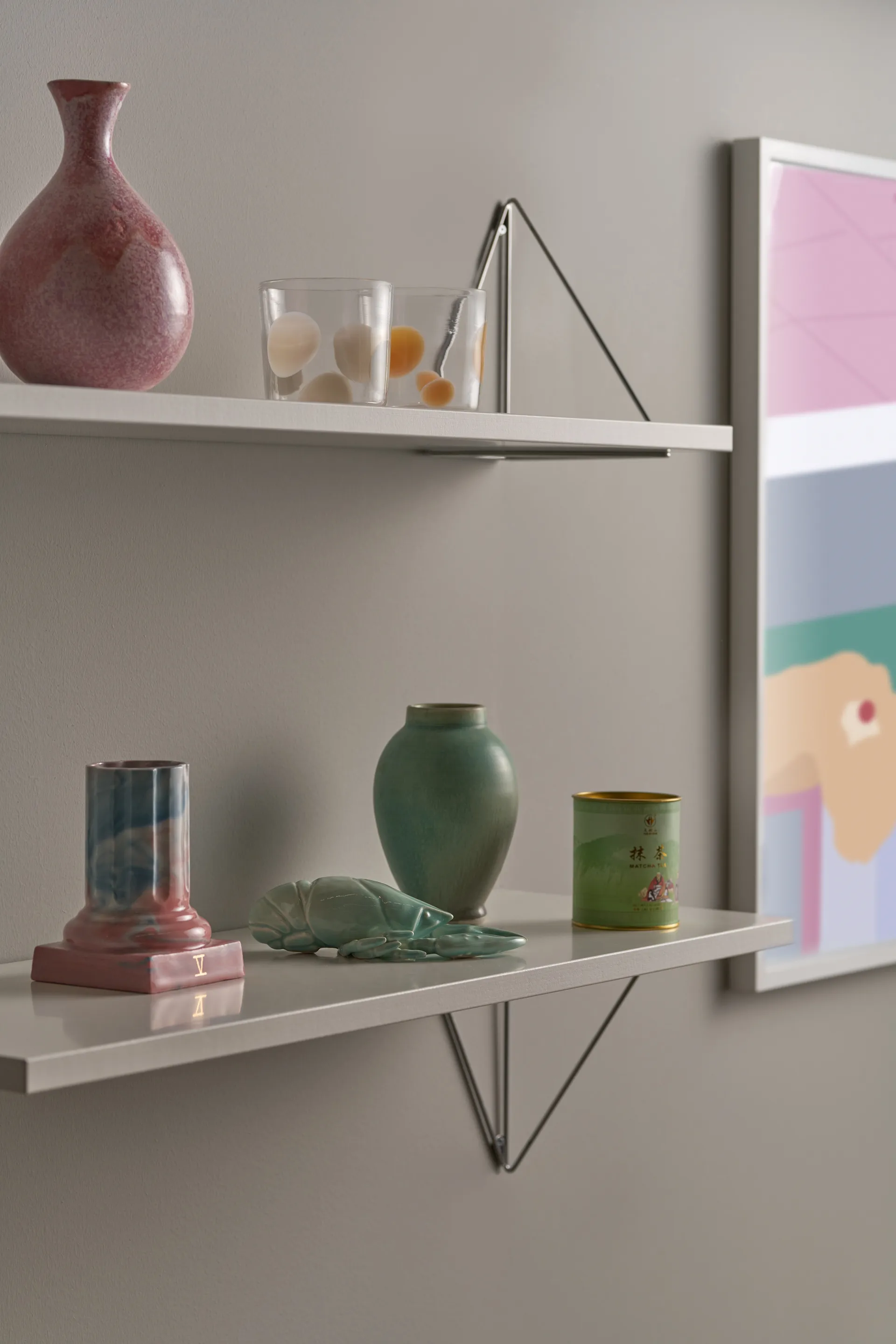 Pythagoras hyllytaso, valkoinen Maze