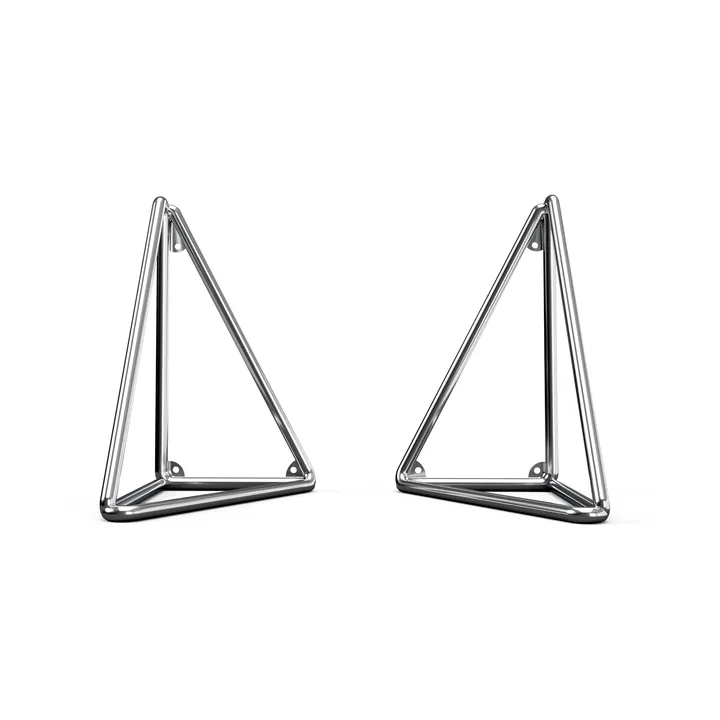 Pythagoras XL kannattimet 2-pack - Chrome - Maze