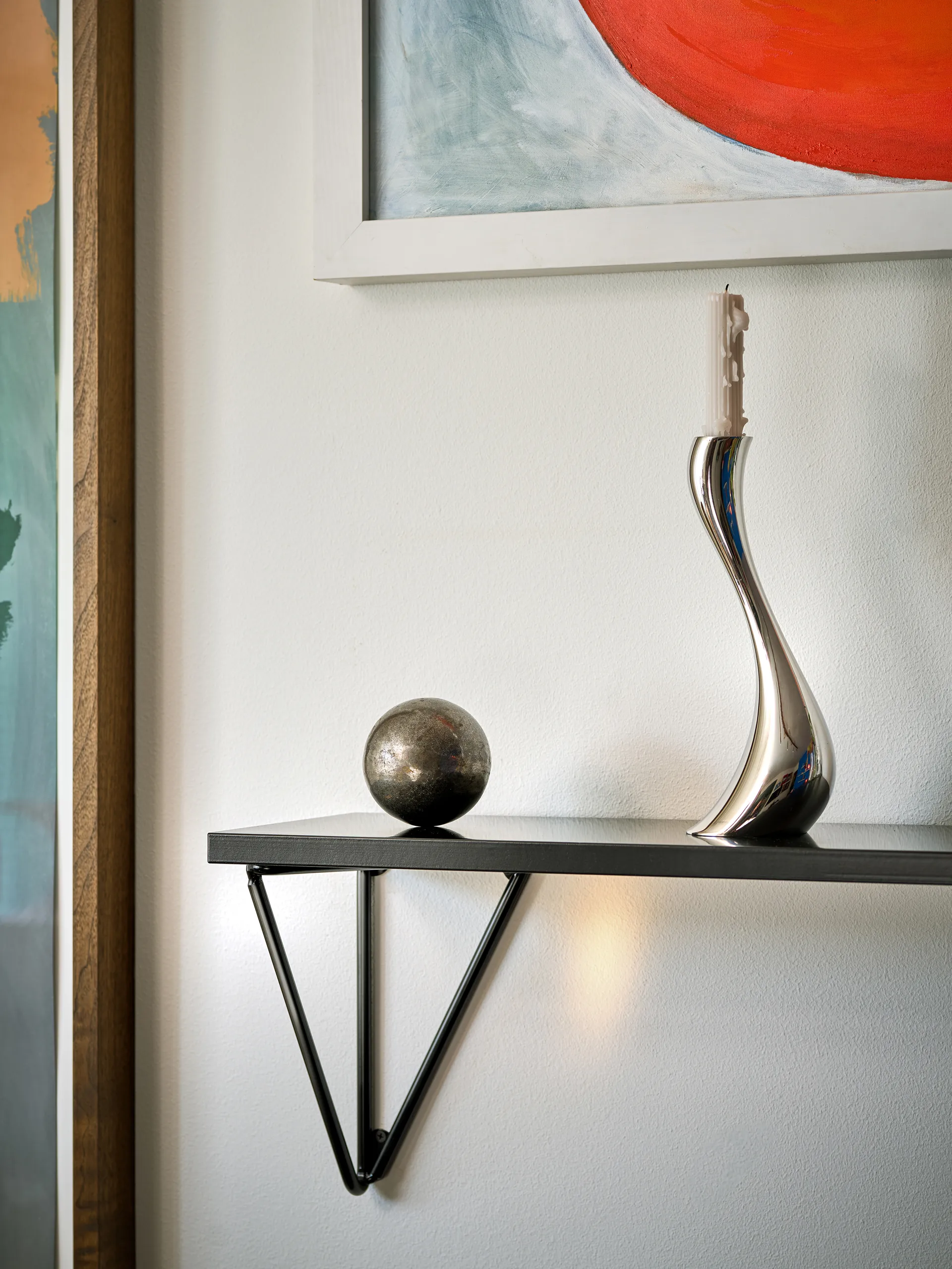 Pythagoras XL kannattimet 2-pack, Musta ink Maze