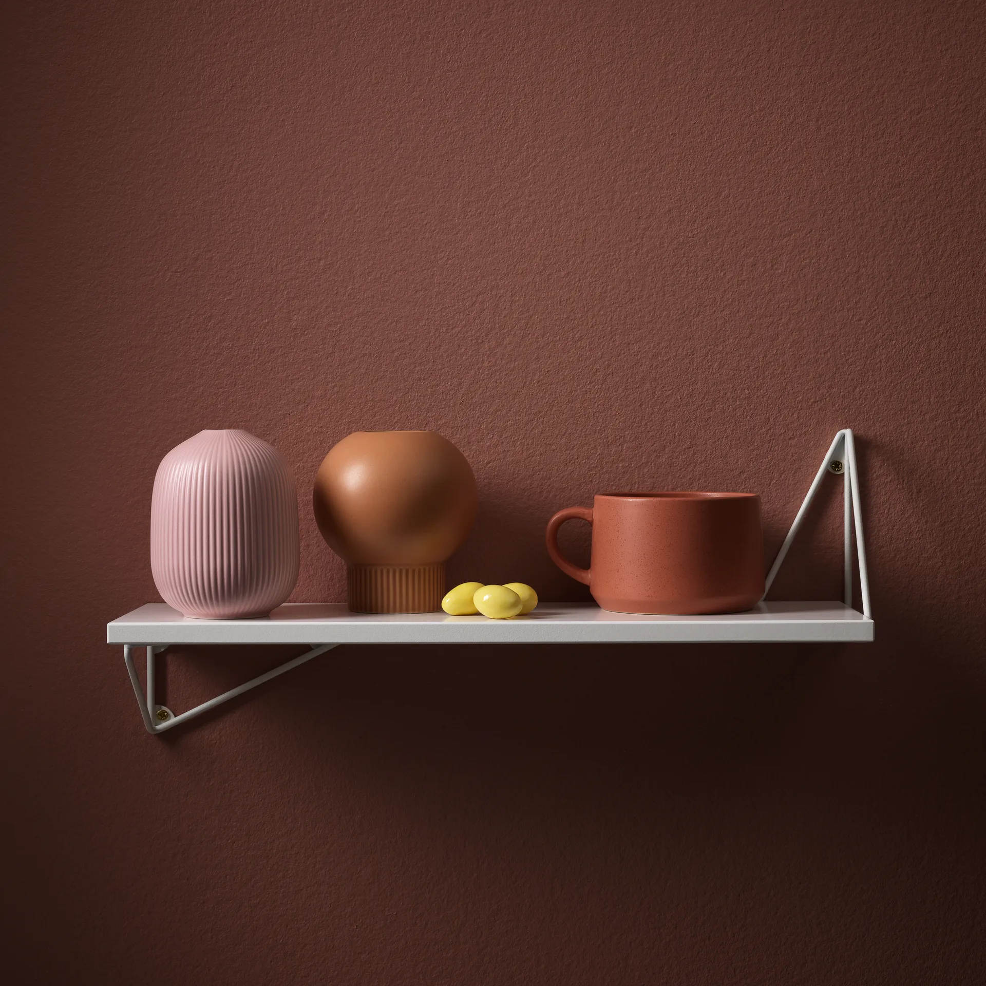 Pythagoras XS -hylly, valkoinen Maze