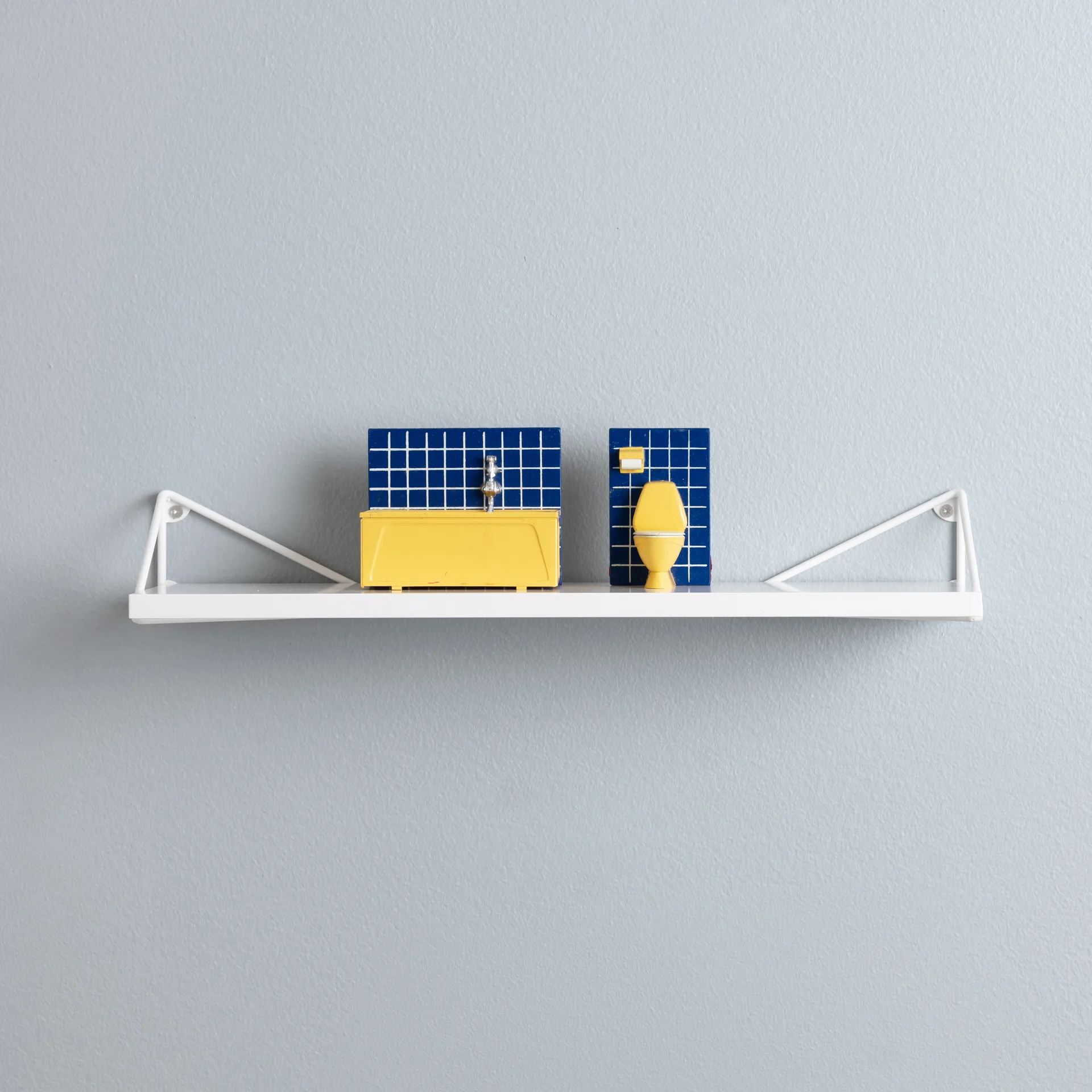 Pythagoras XS -hylly, valkoinen Maze