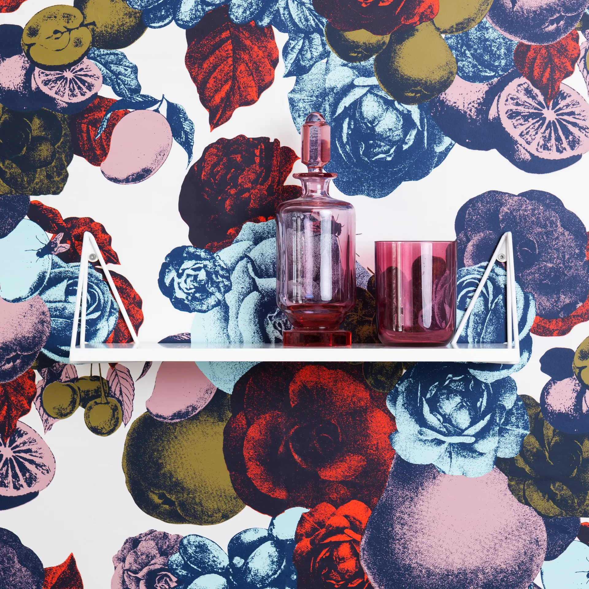 Pythagoras XS -hylly, valkoinen Maze