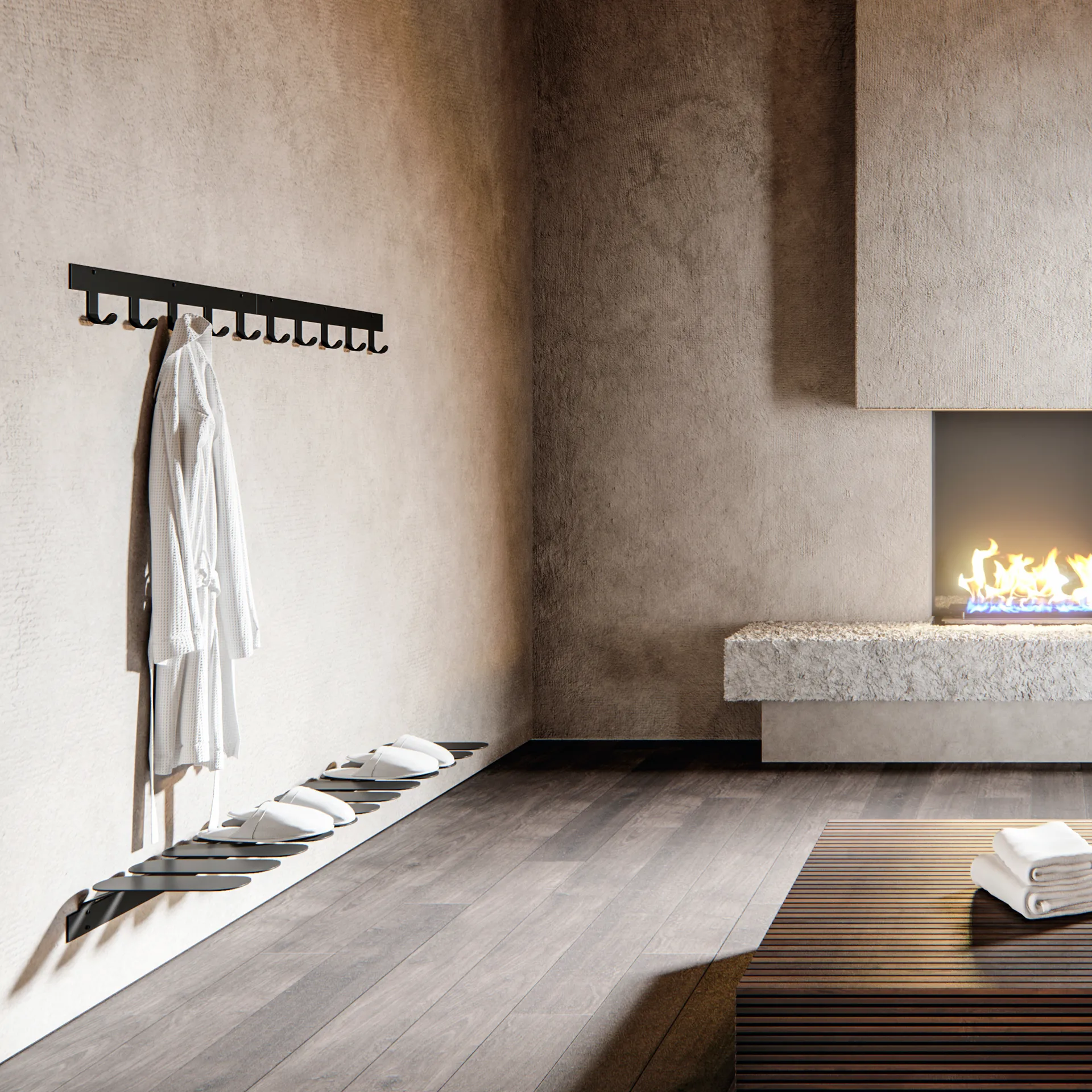 Step-kenkähylly, musta Maze