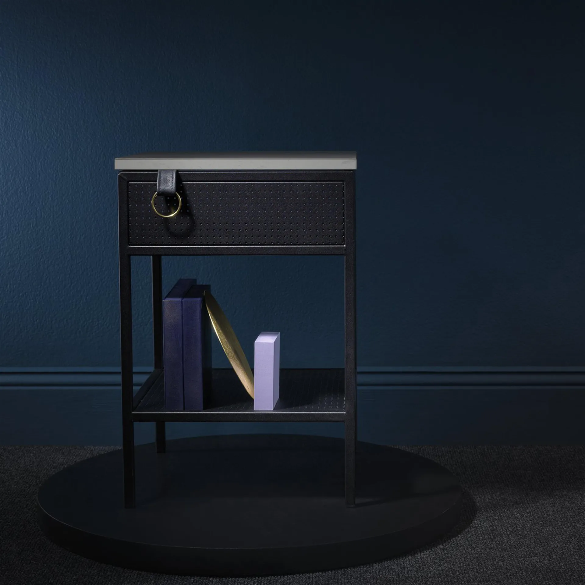 Tracy sivupöytä, vasenkätinen, musta Maze