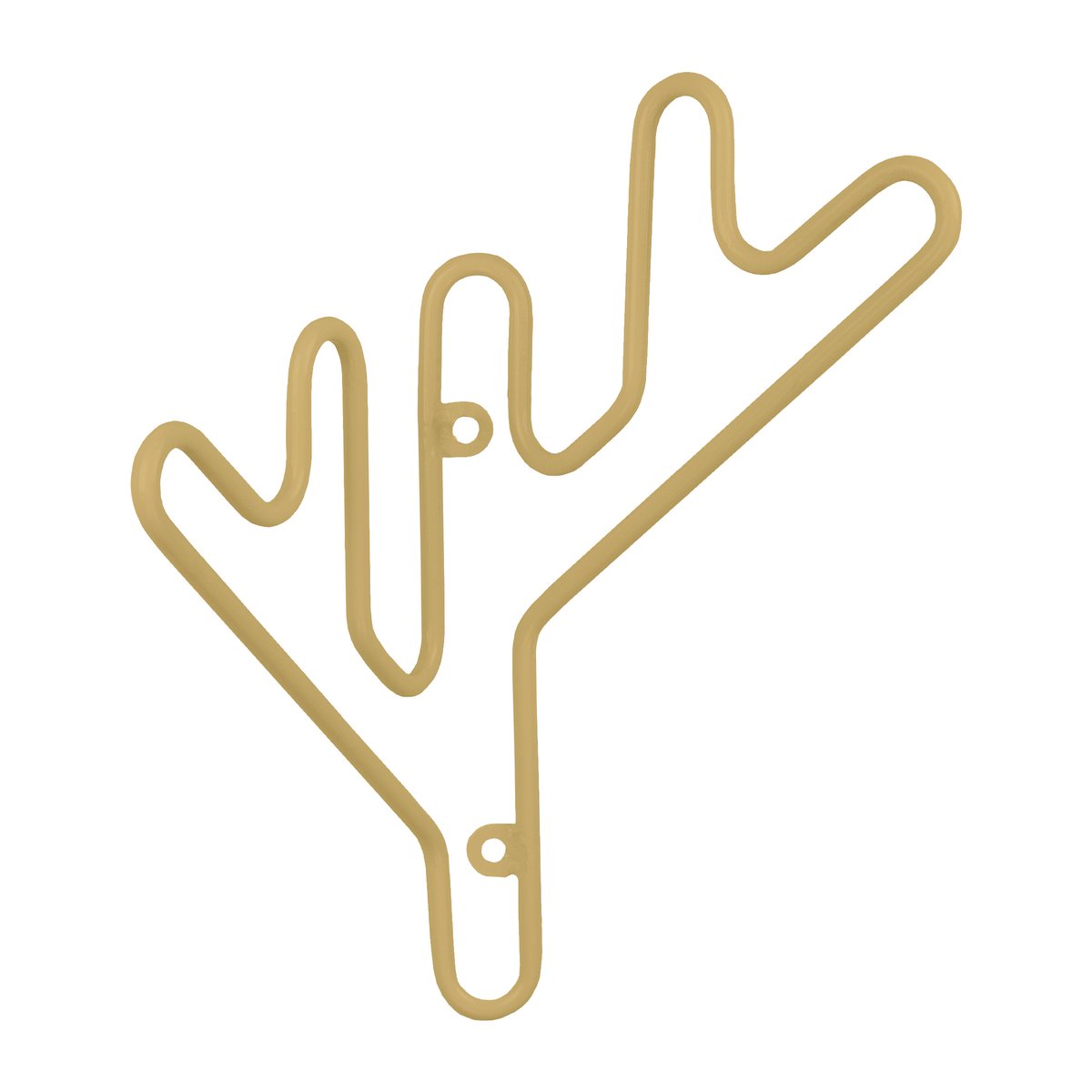 Maze Twig naulakko Ochre yellow | Skandinaavinen Sisustus | Koukut & Vaateripustimet | Keltainen