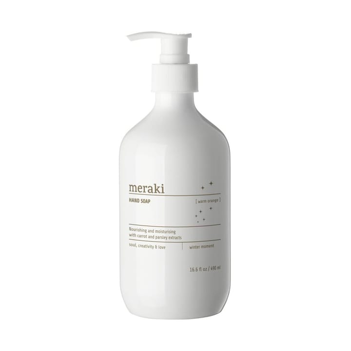 Meraki Joulupainos käsisaippua 490 ml, Warm orange Meraki