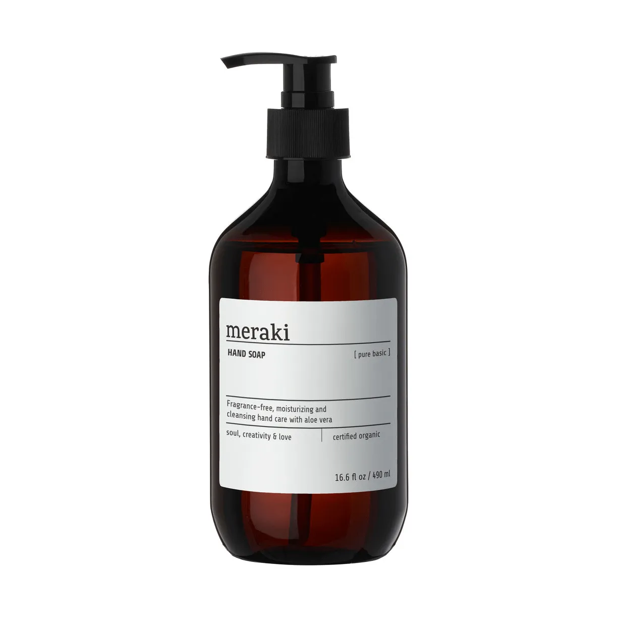 Meraki käsisaippua, 490 ml, Pure basic Meraki