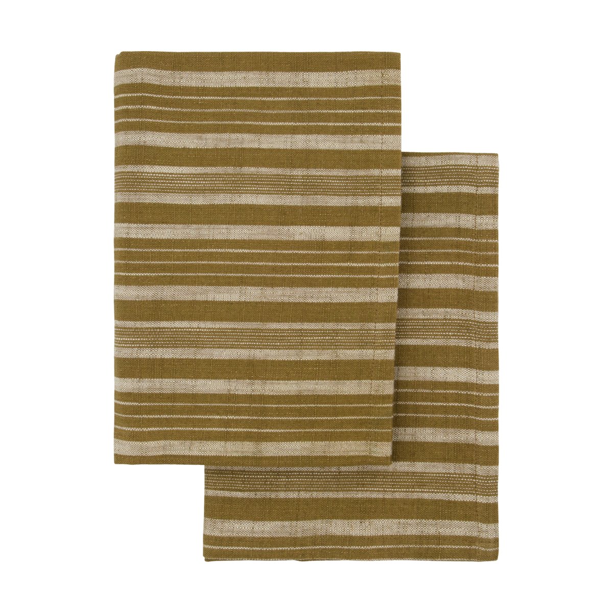 Meraki keittiöpyyhe 50x70 cm 2-pack Tumma oliivi | Skandinaavinen Sisustus | Keittiöpyyhkeet | Ruskea
