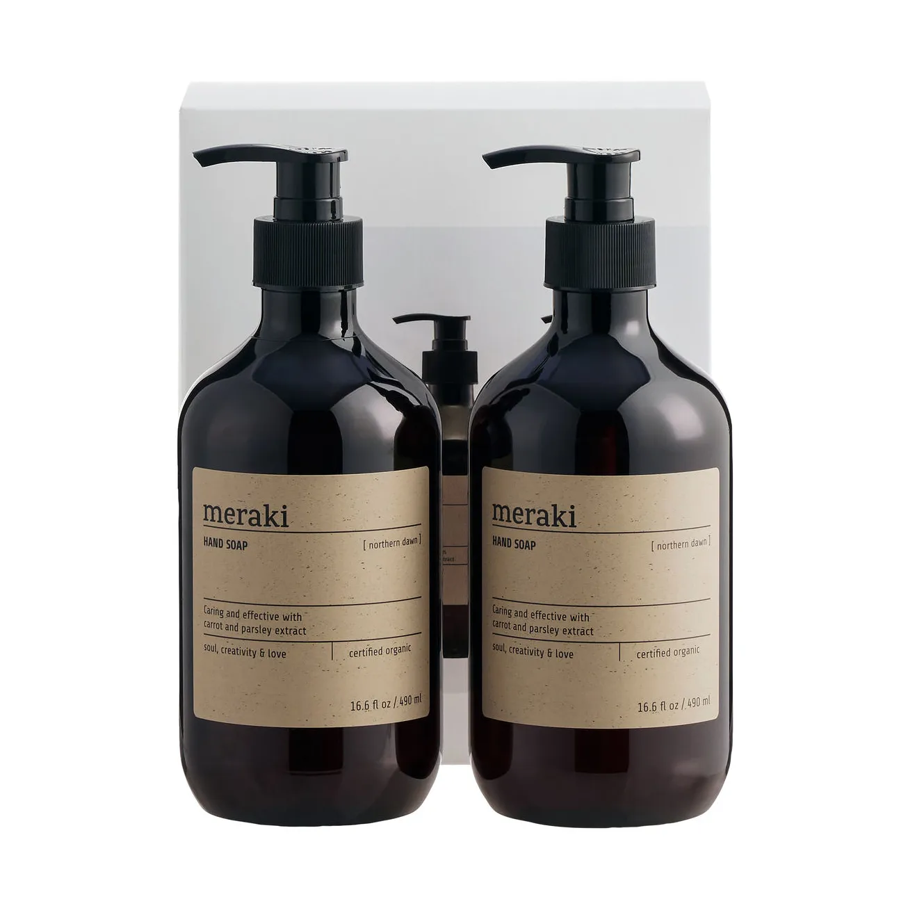 Meraki lahjapakkaus käsisaippua 490 ml 2 kpl, Northern dawn Meraki