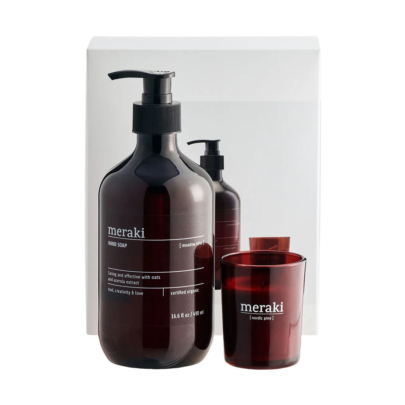 Meraki lahjasetti käsisaippua ja tuoksukynttilä, Everyday pampering Meraki