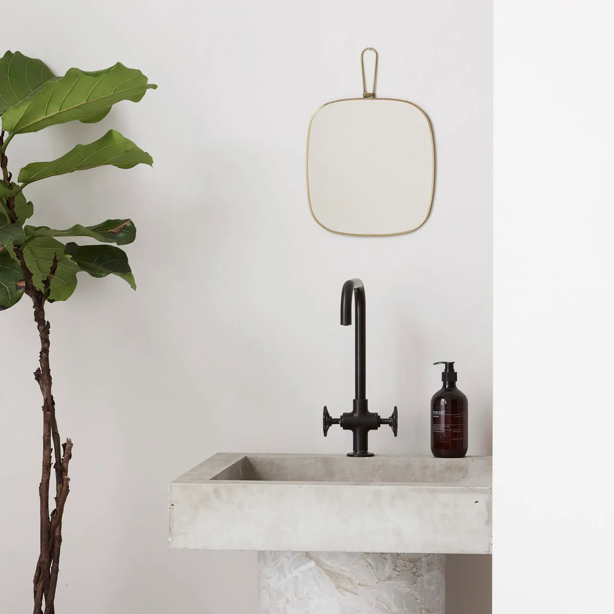 Meraki peili 26x28 cm, Messinki Meraki