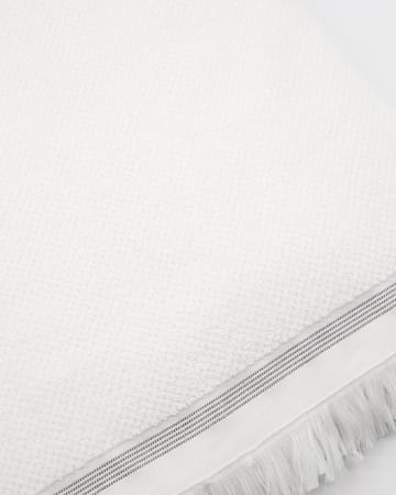 Meraki pyyheliina valkoinen harmailla viivoilla - 100x180 cm - Meraki