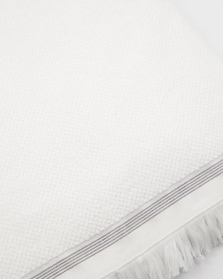 Meraki pyyheliina valkoinen harmailla viivoilla - 100x180 cm - Meraki