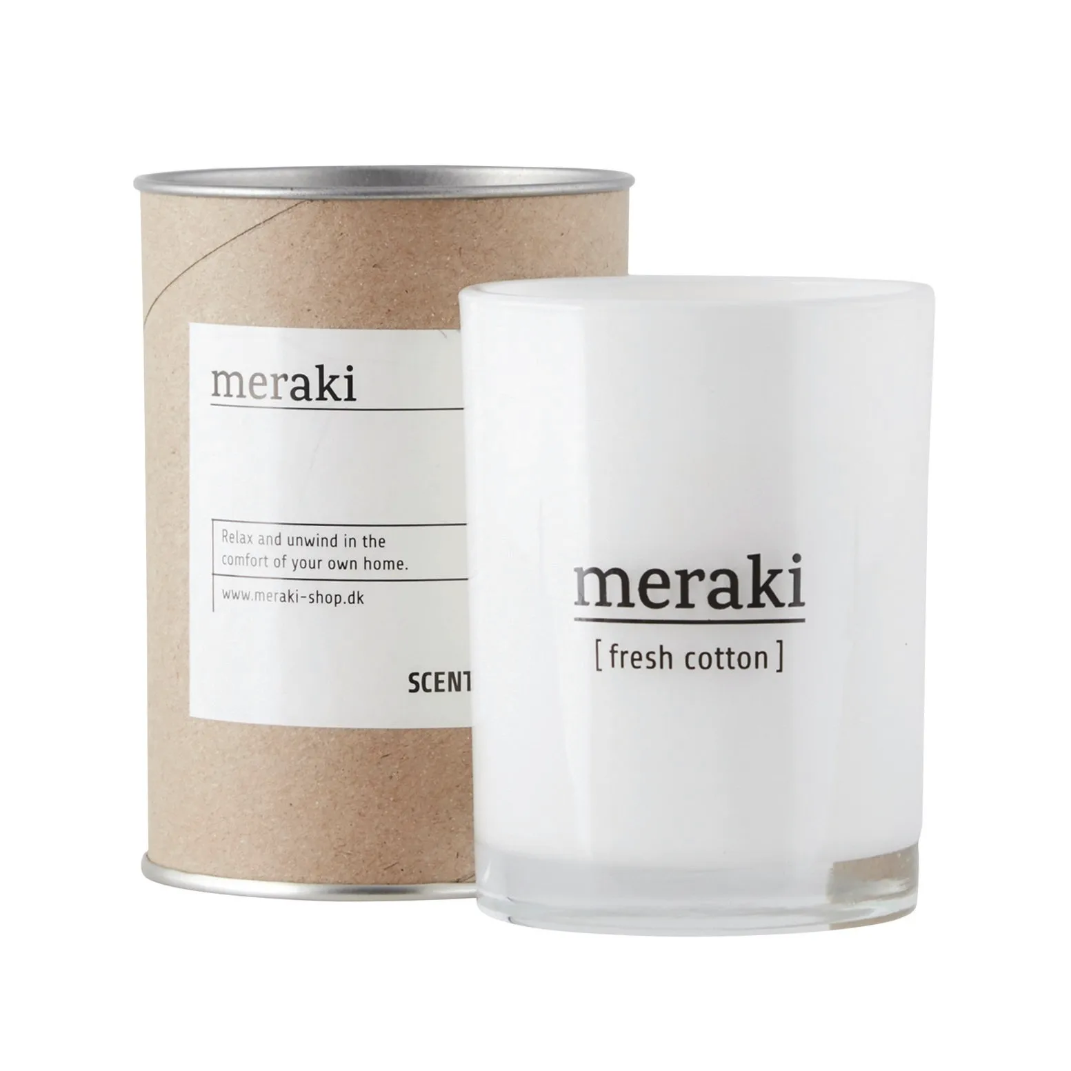 Meraki tuoksukynttilä 12 tuntia, Fresh cotton Meraki
