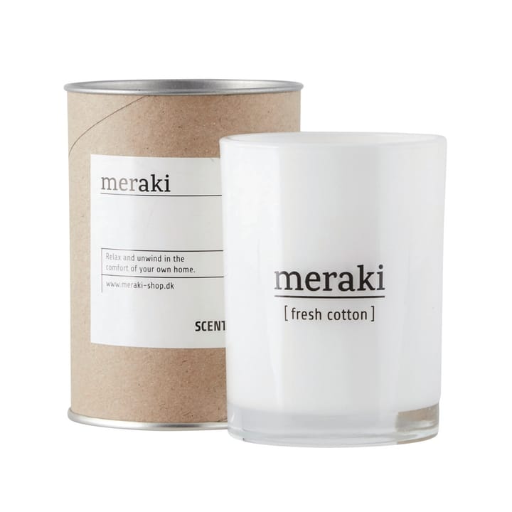 Meraki tuoksukynttilä 12 tuntia - Fresh cotton - Meraki