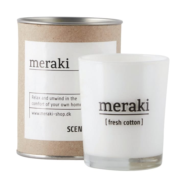 Meraki tuoksukynttilä 35 tuntia - Fresh cotton - Meraki