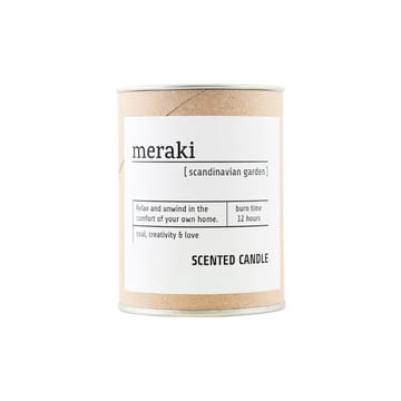 Meraki tuoksukynttilä ruskea lasi 12 tuntia - Scandinavian garden - Meraki