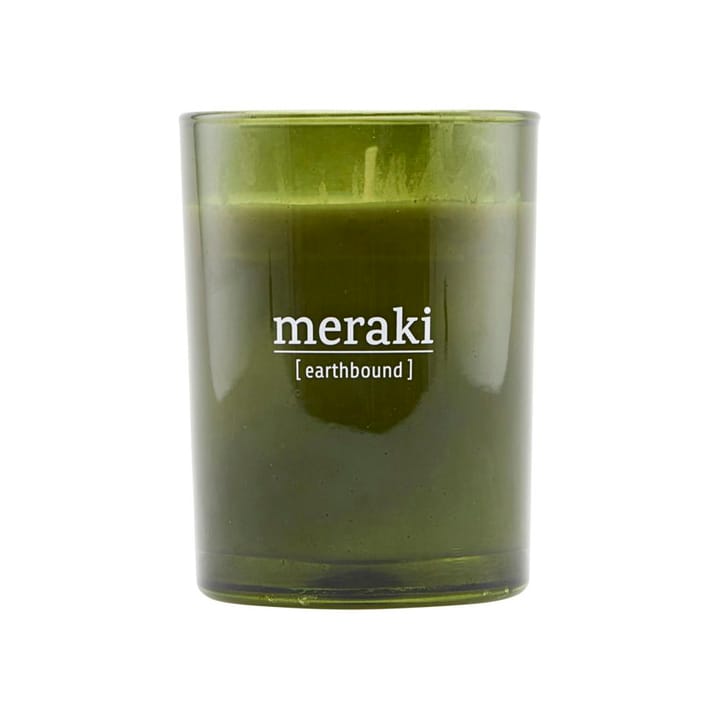 Meraki tuoksukynttilä vihreä lasi, 35 tuntia - Earthbound - Meraki