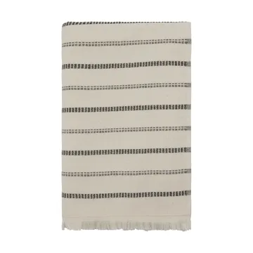True kylpypyyhe - Off-White musta, 70x140 cm - Meraki