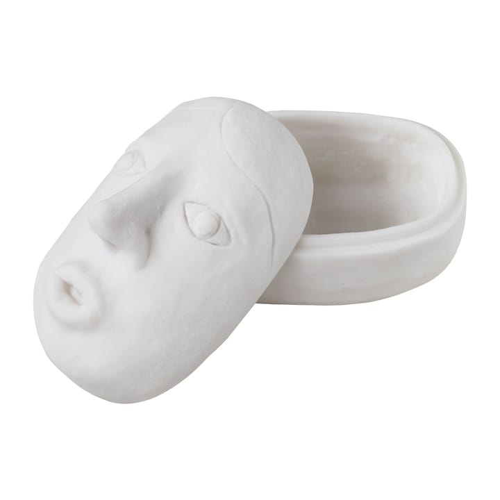 Art piece face purkki 9x12 cm, Off-white Mette Ditmer