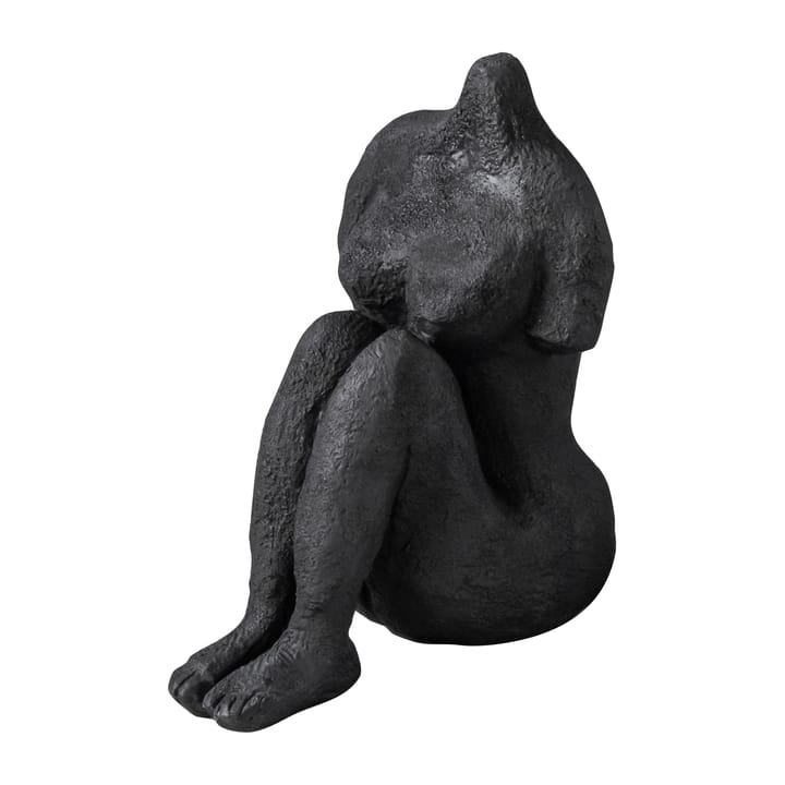 Art piece istuva nainen 14 cm - Black - Mette Ditmer