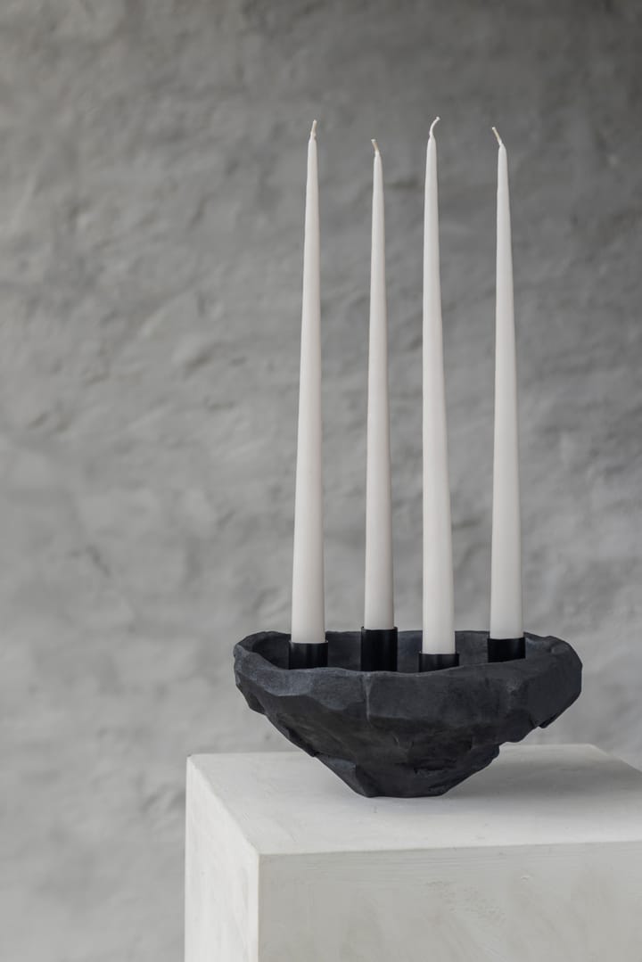Art Piece -kynttilänjalka Ø 23 cm - Black - Mette Ditmer