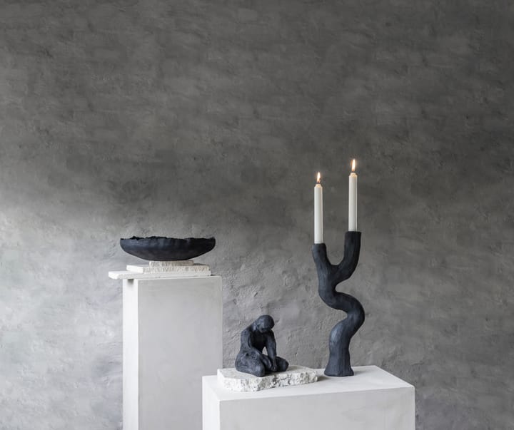 Art piece kynttilänjalka 41 cm - Black - Mette Ditmer