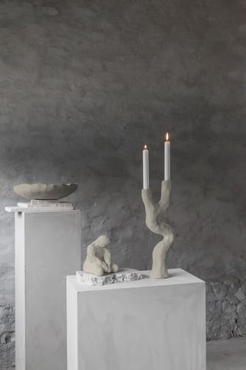 Art piece kynttilänjalka 41 cm - Sand - Mette Ditmer