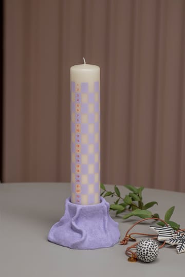 Art Piece lava -kynttilänjalka Ø 12,5 cm - Light lilac - Mette Ditmer
