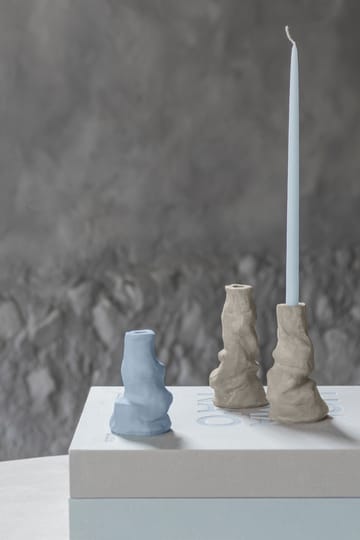 Art Piece Liquid -kynttilänjalka small - Hiekka - Mette Ditmer
