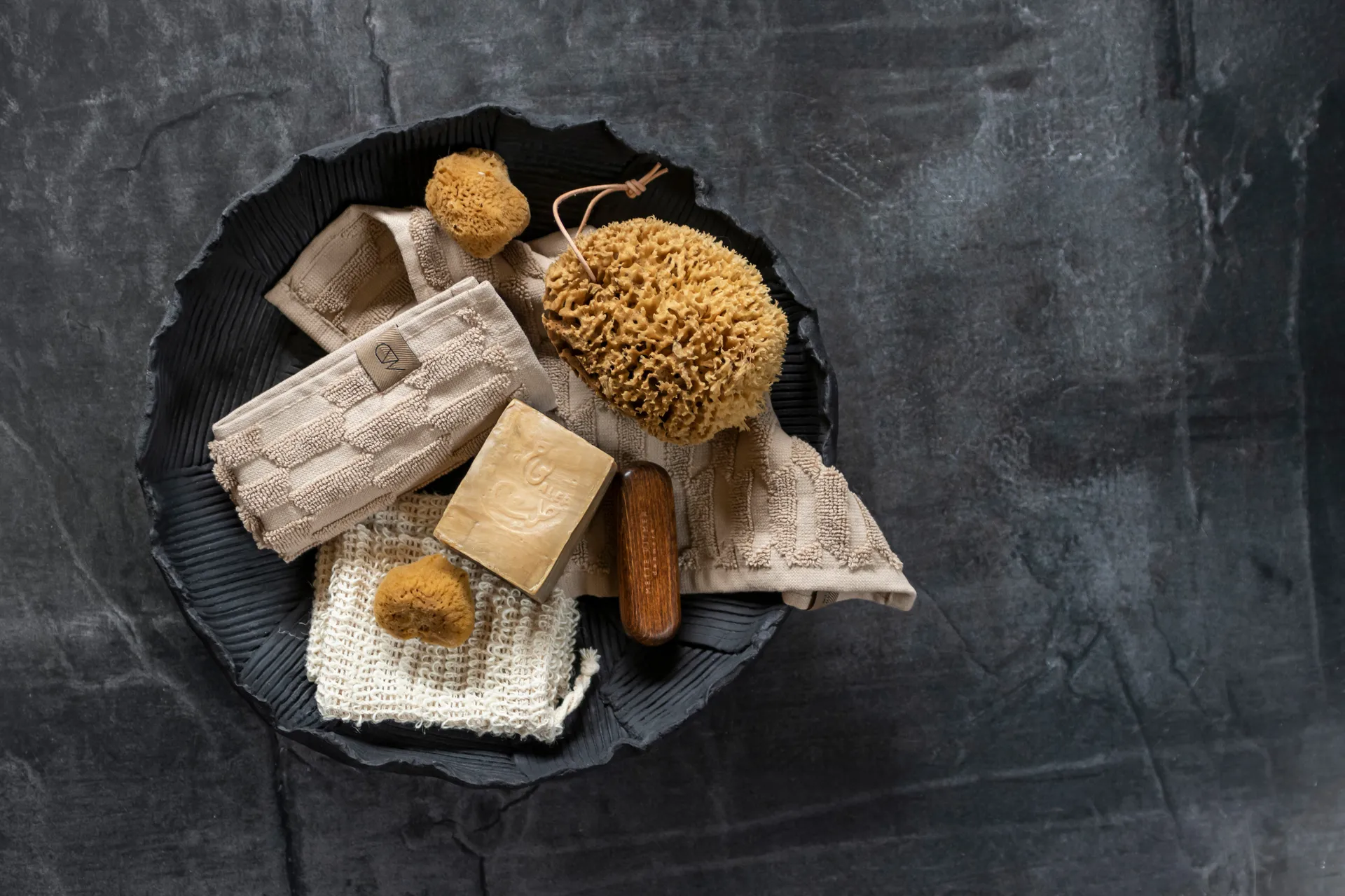 Art piece patch kulho Ø35 cm, Black Mette Ditmer