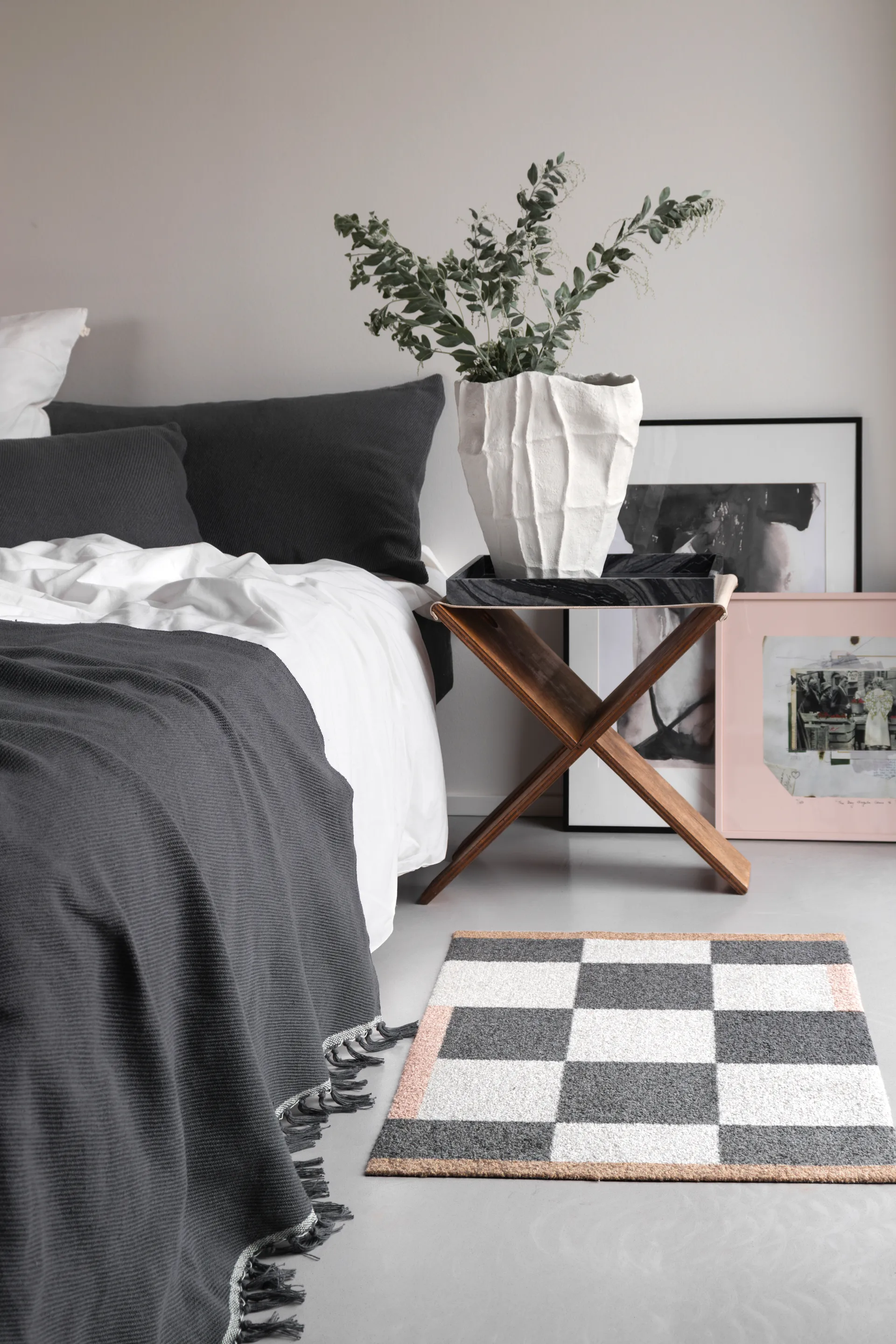 Bohemia päiväpeitto, Anthracite, 250x250 cm Mette Ditmer