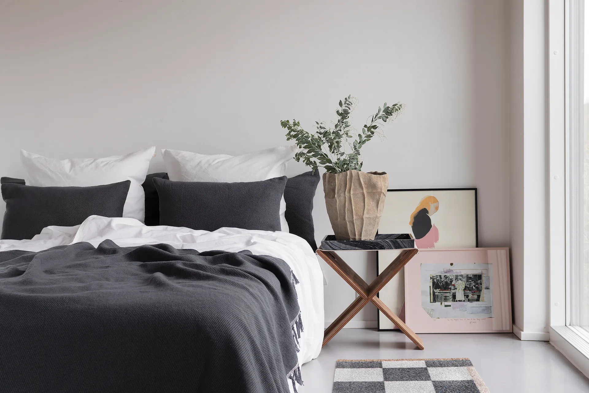 Bohemia päiväpeitto, Anthracite, 250x250 cm Mette Ditmer