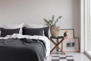 Bohemia päiväpeitto - Anthracite, 250x250 cm - Mette Ditmer