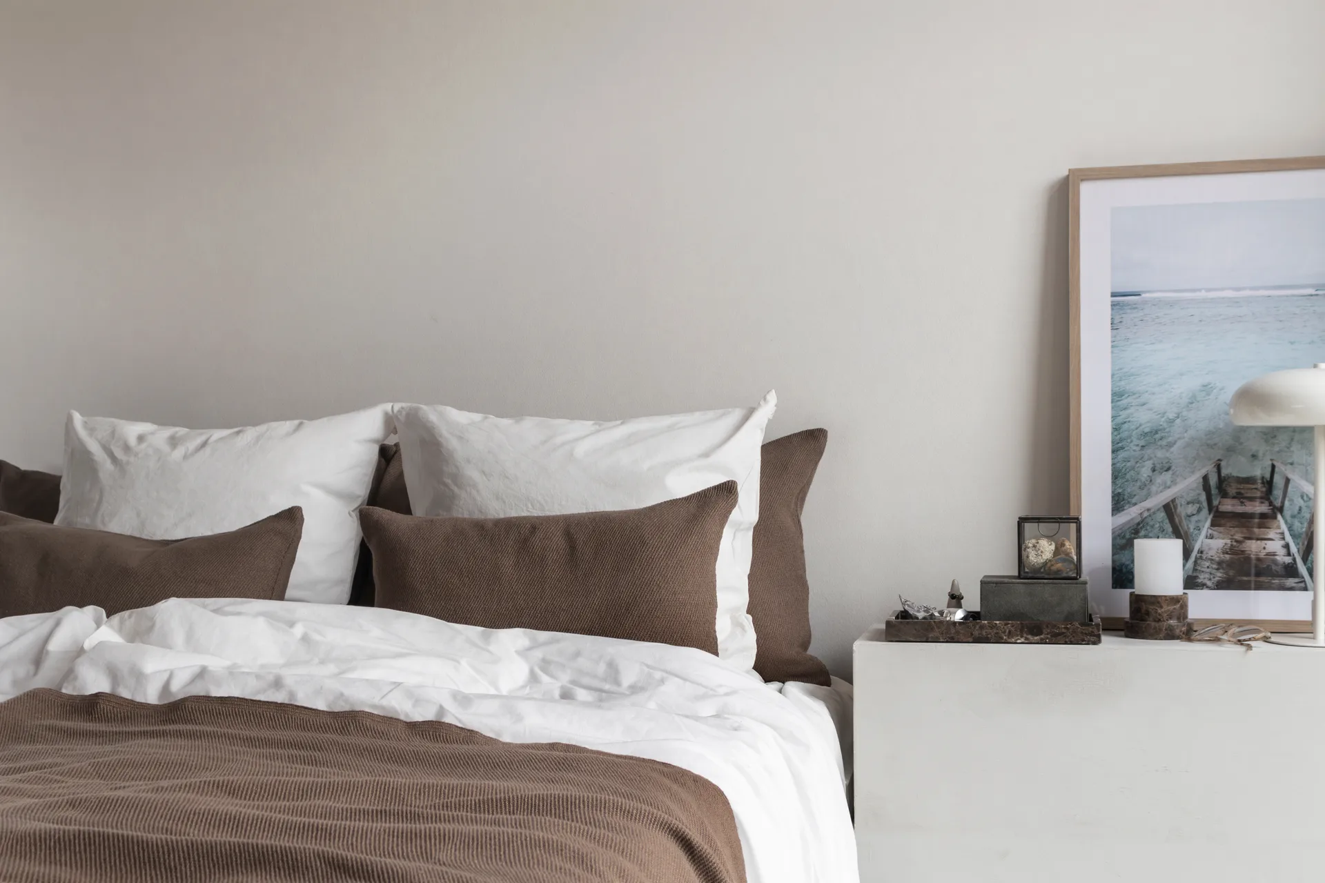 Bohemia päiväpeitto, Taupe, 250x250 cm Mette Ditmer