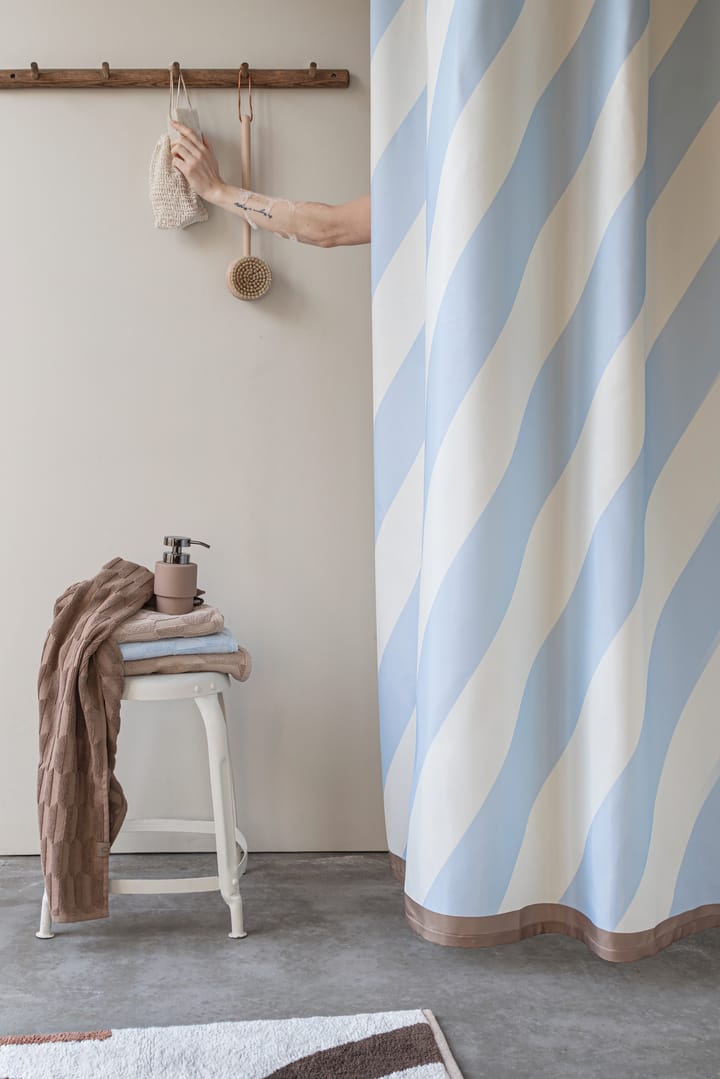 Diagonaali suihkuverho 150x200 cm, Light blue Mette Ditmer