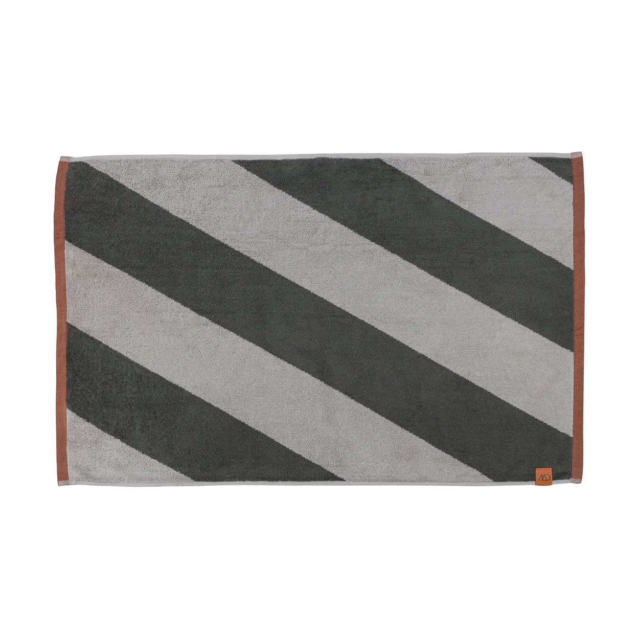 Mette Ditmer Diagonal kylpyhuonematto 50x80 cm Dark olive