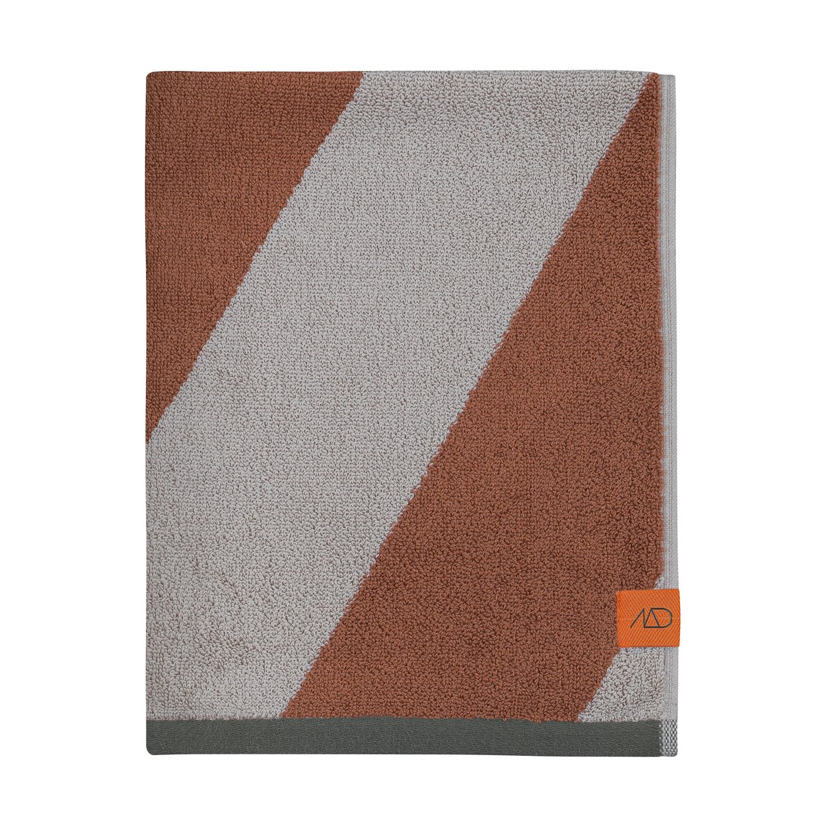Mette Ditmer Diagonal pyyhe Brick, 50x90 cm | Skandinaavinen Sisustus | Kylpypyyhkeet | Harmaa