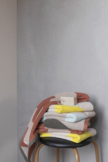 Diagonal pyyhe - Brick, 50x90 cm - Mette Ditmer